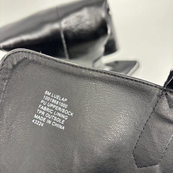 Wild Pair Women Luela Faux Leather Over-The-Knee Western Boots Black Size 8M NWT - Picture 7 of 8